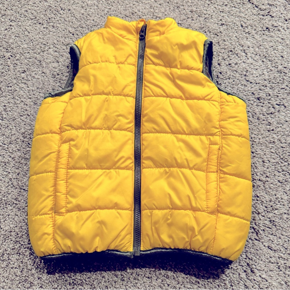 CARTERS Toddler Yellow Puffer Vest - 24 months